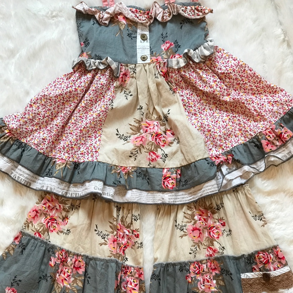 Mustard Pie Tiered Ruffle Pants + Tank